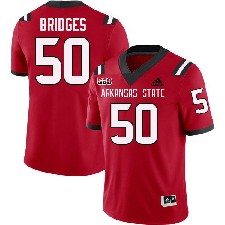 Landon Bridges Arkansas State Jersey,Arkansas State Red Wolves Football Uniforms,Jersey-Red